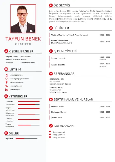 Öğrenci Örnek cv indir